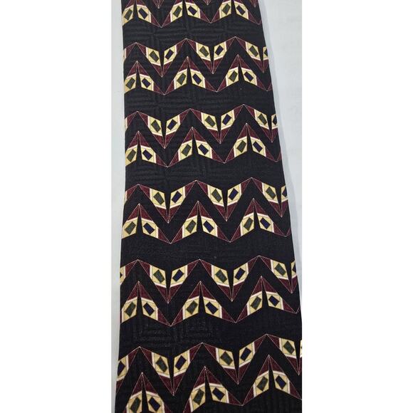bill blass Other - Bill Blass Tie Mens Vintage Black Label Burgundy Gold Retro Silk‎